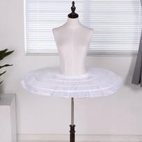 Baleto sijonas apatinis sijonas 3 lankai Cosplay vestuvinei sukniai pasirodymui gotikinis 85 cm white
