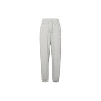 Nike Moteriškos Phoenix Fleece Aukšto Juosmens Laisvo Kirpimo Sportinės Kelnės Tamsiai Pilkos Melange/Balta Moterims Gatvės Stilius DQ5887-063 XS white