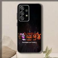 F-Five Nights At -F-Freddys Fnaf   Telefono dėklas Samsung S25,S24,S21,S22,S23,S30,Ultra,S20,Plus,Fe,Note,10,9,5G Juodas dangtelis Samsung S21plus