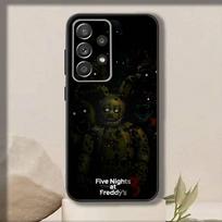 F-Five Nights At -F-Freddys Fnaf   Telefono dėklas Samsung S25,S24,S21,S22,S23,S30,Ultra,S20,Plus,Fe,Note,10,9,5G Juodas dangtelis Samsung S21 s305G black
