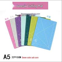 Junesix A5 Handmade 3MM Thick Cutting Mat for Paper and Model Crafting A5 Gray blue