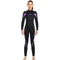 3mm Full-Body Wetsuit Freediving Surfing Snorkeling Winter Swimming Thermal Neoprene Diving Suit Unisex XXXL black