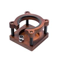 Espresso Machine Coffee Tamper Base Adjustable Wooden Espresso Tamping Station Adjustable Espresso Tamping Station black