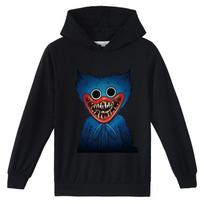 Vaikiškas 3D Hoodie Huggy Wuggy megztinis Poppy Playtime vaikiškas megztinis 130cm blue