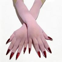 Lightweight Halloween Dress Gloves Breathable Ultra-Thin Gloves New Cosplay Gloves  Stage Wear gray