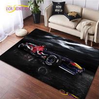 Lenktyninio automobilio rašto kilimas miegamajam svetainei Kilimas virtuvės grindims Grindų kilimėliai Namų dekoras Alfombra Vaikų žaidimų Neslystantis grindų kilimėlis Kilimas 40x60cm gray