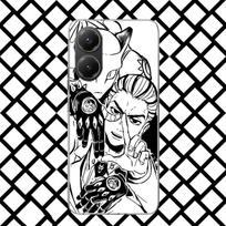 JoJo Kira Yoshikage Killer Queen Phone Case for Xiaomi Poco F7 Ultra X7 X6 X5 Pro X4 Gt M8 M7 Redmi 15 15C 13 13C 12 12C Soft Co Xiaomi Poco X7 Pro gray