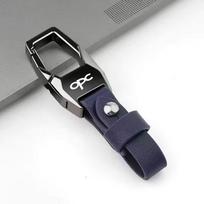 for Opel OPC Line Astra H G J K F Zafira A Corsa B C D Mokkav Insignia Leather Car Keychain Business Gift with KeyringAccessori Sm2 black