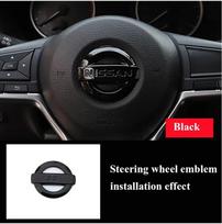 1 vnt. ABS automobilio vairo centrinio logotipo emblemos lipdukai Nissan Qashaqai J11 J10 X Trail Note Juke Sentra Patrol Micra Leaf