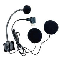 Motorcycle Helmets Headset Wireless Motor Bike Headphone Handsfree Earphone Mic Noise Cancelling with Boom Cord 1 black