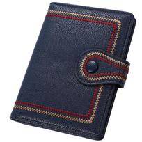 Passport Case RFID Blocking Security Multifunctional Passport Cover [VOLAN] Anti-Skimming (Deep Blue)