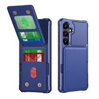 Tinka Samsung A05S Viršutinis ir apatinis atverčiamas dėklas su kortelių laikikliu Mobiliojo telefono dėklas A56 Kortelės Anti-Drop Piniginės Apsauginis dėklas Samsung A12/M12/F12 gray
