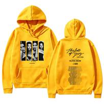 Olivia Dean The Art of Loving GYVAI 2026 Naujos turo datos Hoodies Y2K Estetinis spaudinys Puloveriai Moterys Vyrai Mada Laisvalaikio džemperis XXXL yellow