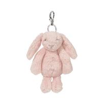 Jellycat Bashful Bunny Bag Charm Blush ONE SIZE white