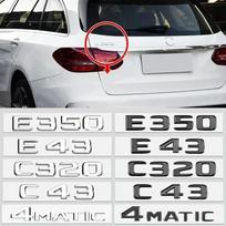 Automobilio 3D ABS bagažinės raidės, logotipas, ženklelis, lipdukai, lipdukas, skirti Mercedes Benz AMG C klasės C43 E63 4Matic V6 V8 C180 E200 W205 W213 V6