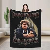Drachenlord Poster Rainer Winkler Blanket Fleece Textile Decor  Lightweight Throw Blankets for Home Outdoor Plush Thin Quilt 100x150cm gray
