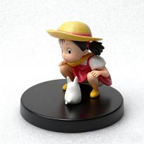 Studio Ghibli Movie Classic Figure Set: Princess Mononoke, Totoro & Mei, Grave of the Fireflies Setsuko, Boxed Collectible Statue Totoro and xiaomei (bag and box)