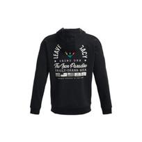 Under Armour Project Rock Heavyweight Terry Full-Zip Hoodie 'Black' Men's 1377436-001 L gray