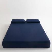 Brand Style Cool Cotton Deep Sleep Mattress Protector & Sheet Set for Dormitory Single Bed 90x200cm Fitted Sheet white