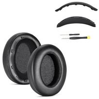 Pakeičiami ausinių ausų pagalvėlės, ausų dangteliai Sony WH-XB910N ausinėms Black Set black