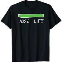 NAS Daily 100 Life T-Shirt, Long Sleeve Shirt, Sweatshirt, Hoodie XXXXXL black
