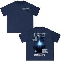 Rapper Bekar Plus Fort Que Lorage Album Graphic Tshirts Men Women Hip Hop Fashion Pop Music Tshirts Mens Casual Streetwears M gray