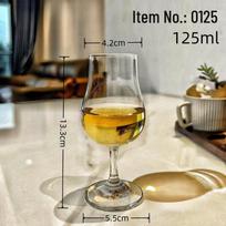 Shangqi High-Stem Tulip Tasting Glasses, 125ml, Set of 4 gray