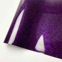 Forged Carbon Fiber Vinyl Film Purple Crystal Car Stickers Auto Wrapping Tuning Cover For Auto Body And Car Accessories 10X152 CM