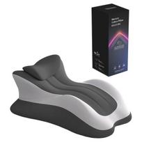 Porų sėdmenų pagalvėlė 3D išlenkta banguota nugaros pagalvėlė daugiafunkcinė atrama atminties putų pleišto pagalvė lovai gulėti ir sėdėti porų intymumui A šviesiai pilka spalva