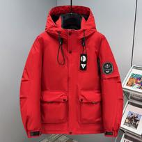 Didelio dydžio 4XL-10XL Madingas vyriškas parkas Žieminis paltas Su gobtuvu Laisvas Kasdienis Storas Šiltas Dydžio viršijantis Viršutiniai drabužiai Vyriški Striukės 9XL raudona