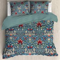 William Morris braškių vagis patalynės užvalkalų komplektas Pilno dydžio Karalienės dydžio Minkšti ir švelnūs patalynės komplektai paaugliams/suaugusiems Antklodės užvalkalas US Full(200x230cm)