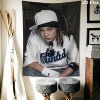 Tom Kaulitz Sieninė gobelenas Estetiškas sienos kabinamas spausdinto audinio pledas Dekoratyviniai gobelenai miegamojo svetainės namų dekoravimui 150cm x 200cm