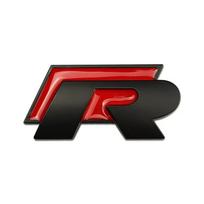 Metaliniai automobilio priekinės grotelių ženkleliai, galinės bagažinės lipdukai Volkswagen VW R Rline ženklui GOLF PASSAT Polo TIGUAN TOUAREG T-ROC Lavida