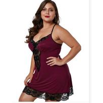 Women Sexy Lingerie Plus Size Slip Dress For Women 5XL brown