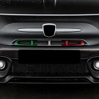 AIRSPEED Kietos anglies pluošto automobilio grotelių dekoratyvinė juosta Abarth Individualiam išoriniam apdailai Vidurinių grotelių 595/695 (2017-2024 m) - Priedai, Stilingi,