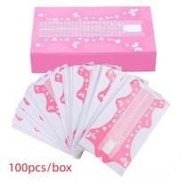 Nail Forms Tips 50/100Pcs Self-Adhesive Disposable Stickers for Acrylic Nail Extension Home DIY Manicure Salon Use A390 pink