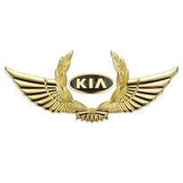 For KIA  Soul RIO Seltos Optima Sportage K3 K5 Ceed Niro Cerato 3D Metal Car Decor Body Wing Stickers Emblem Decal Accessories auksas