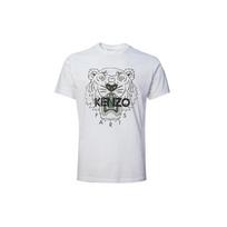 KENZO Classic Tiger Head T-Shirts Men's White Crew Neck Moderate Straight Fit FB55TS0204YA-01B XXL gray