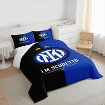 Inter Milan Logo Bedding set Design 23/24 Bedding set (1 duvet cover, 2 pillowcases, duvet not included) sofas. 240x220cm