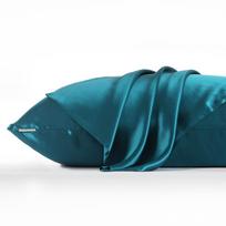 22 Momme 100 Pure Mulberry Silk Pillowcase Double Sided Natural Silk with Hidden Zipper for Hair and Skin Care 1 Piece 40x40cm black