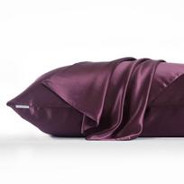 22 Momme 100 Pure Mulberry Silk Pillowcase Double Sided Natural Silk with Hidden Zipper for Hair and Skin Care 1 Piece 40x40cm violetinė