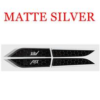 New 2pcs Car Logo Badge Side Fender Wing Decoration Sticker Auto Styling Modified Accessories For T ABT S5 RS5 SLINE TT A4 A5 A6
