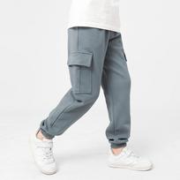 Big Kids Cargo Pants Boys Girls Solid Color Sports Trousers 160cm