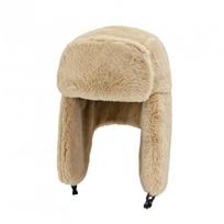 Winter Windproof Unisex Fleece Lined Hat With Face Ear Coverage Cycling Outdoor Activities Rabbit Fur Hat - Khaki