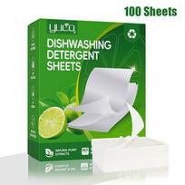 30/100Pcs Dishwasher Cleaner Oil Dirt Removal Deodorizer Cleaning Tablet Machines Bowls Kitchen Tool Dishwashing Detergent Sheet as the picture