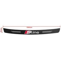 Q6 1Pcs Carbon Fiber Car Rear Bumper Trunk Guard Protected Sticker For a6 Sline A2 A3 A4 A5 A6 A7 A8 8P B6 B7 Q3 Q5 Q7