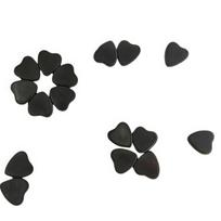 Polished Black Irregular Ferrite Magnet Heart: Chess Stone with Strong Magnetic Absorption Heart black