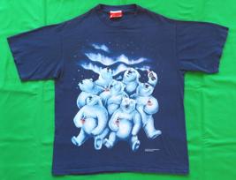 Coca Cola 1990's Vintage T Shirt 1994 Coke Soda Polar Bears Logo Pop Culture XL Unisex T-Shirt L blue