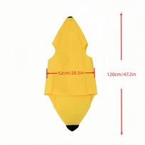 Suaugusiems Vaikams Unisex Juokingas Banano Cosplay Kostiumas Kostiumas Geltonas Helovino Vaisius Karnavalo Šventės Šokio Suknelė Kostiumas One Size yellow