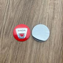 Applicable to DACIA hub cover, Dacia car logo wheel hub sticker tire center cover logo 56.5mm to change the label 56mm red english - 4 pieces